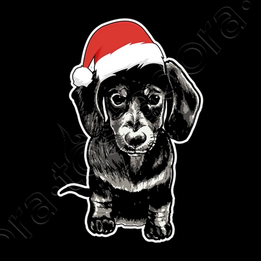 Adorable Cadeau De Noël Teckel De Noël