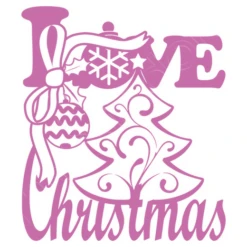 Amour Love Arc De Sapin De Noël En Rose