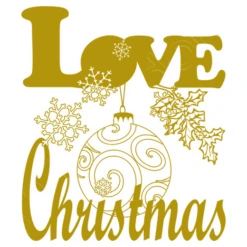 Amour Love Noël Ornements De Flocons De