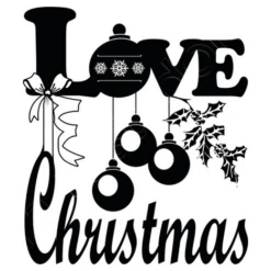 Amour Love Ornements De Noël Sur Fond N