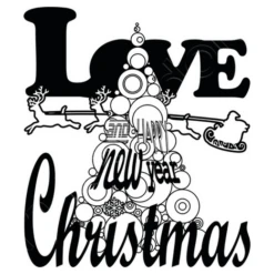 Amour Love Traîneau De Sapin De Noël En