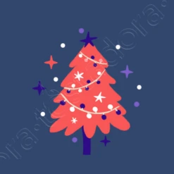 Arbre De Noël Avec Des Guirlandes Lumin