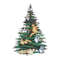 Arbre De Noël Chat