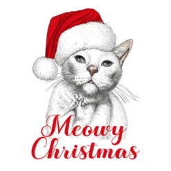 Chat De Noël Drôle
