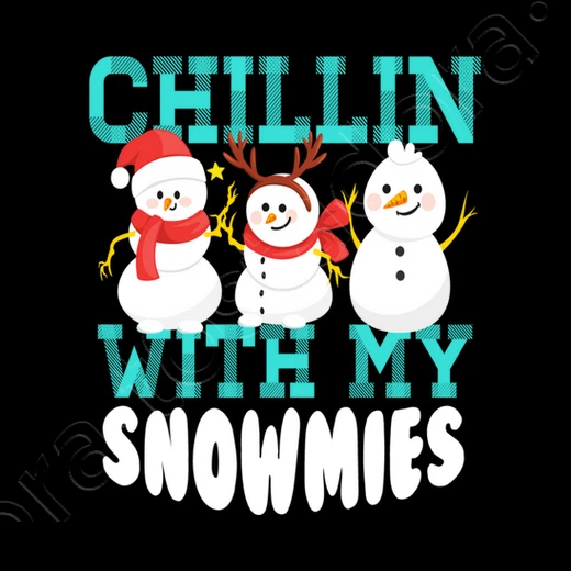 Chillin Avec Mes Snowmies Noël – Image 4
