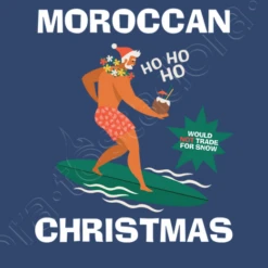 Conception De Père Noël Surfeur De Noël