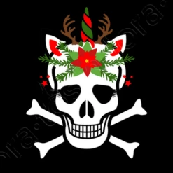 Crâne De Renne De Licorne De Noël