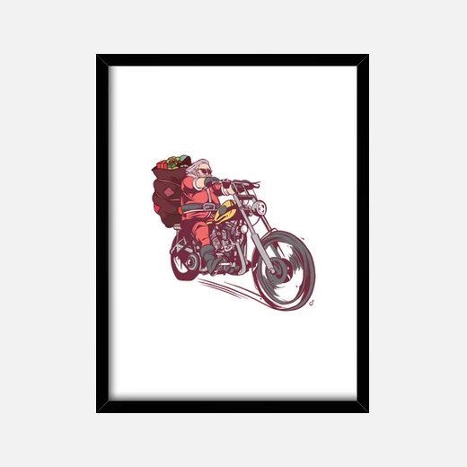 Déguisement De Noël Motard Père Noël Po – Image 2