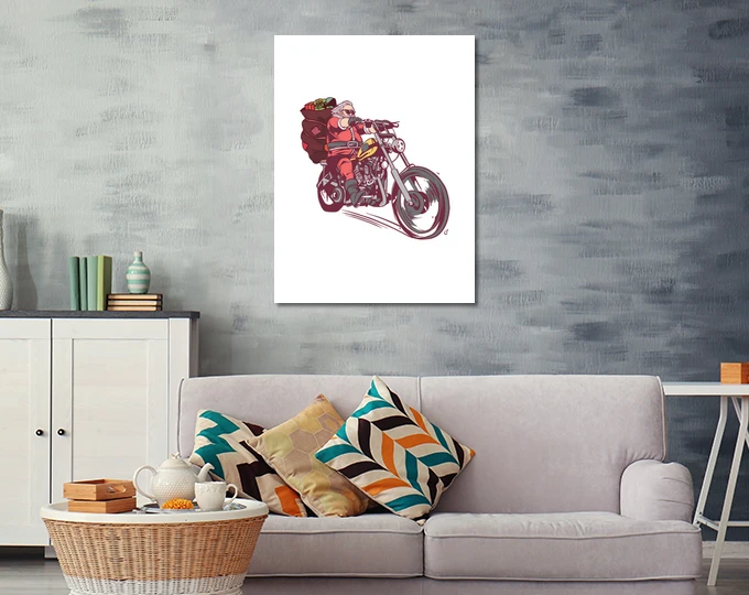 Déguisement De Noël Motard Père Noël Po – Image 9