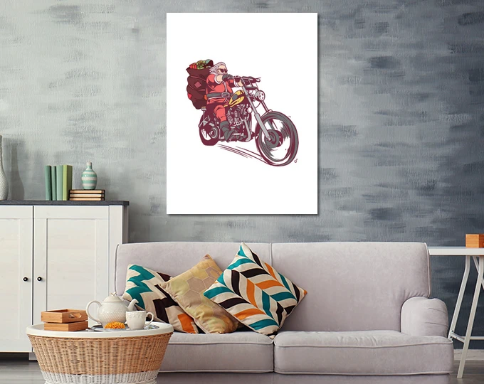 Déguisement De Noël Motard Père Noël Po – Image 12