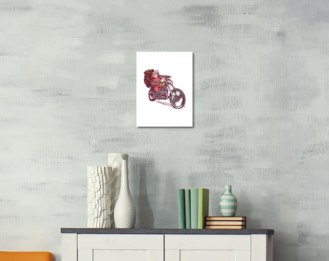 Déguisement De Noël Motard Père Noël Po – Image 3