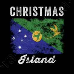 Drapeau De L39île De Noël En Détresse