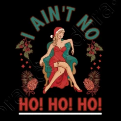 Fille De Noël Disant Je Ne Suis Pas Ho