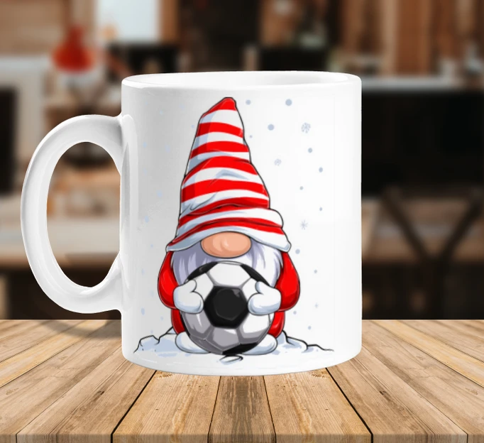 Gnome De Noël Avec Ballon De Foot – Image 2
