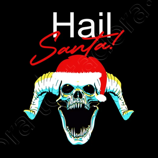 Grêle Père Noël Crâne Drôle Noël – Image 13