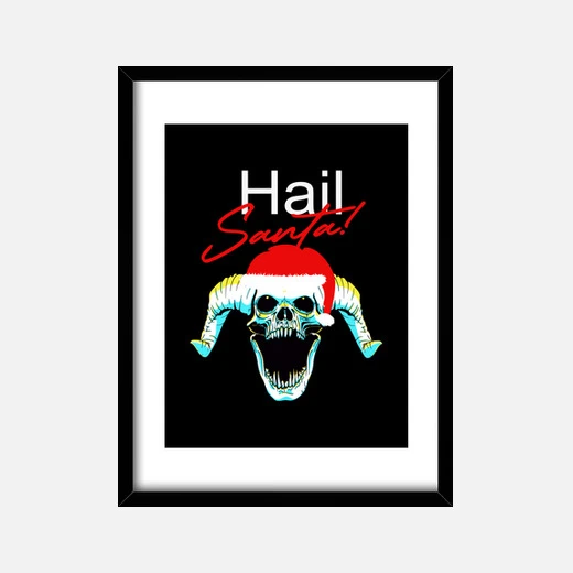 Grêle Père Noël Crâne Drôle Noël – Image 11