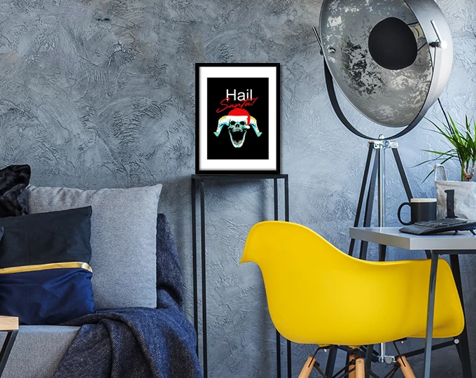 Grêle Père Noël Crâne Drôle Noël – Image 15