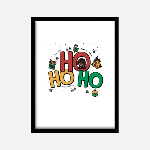 Ho Ho Ho Chien De Caniche De Noël Drôle – Image 2