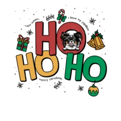 Ho Ho Ho Drôle Noël Papillon Chien