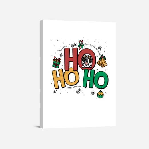 Ho Ho Ho Drôle Noël Saint Bernard Chien – Image 8