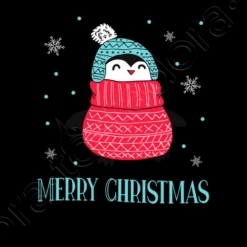 Joyeux Noël Joyeux Pingouin Dans Le