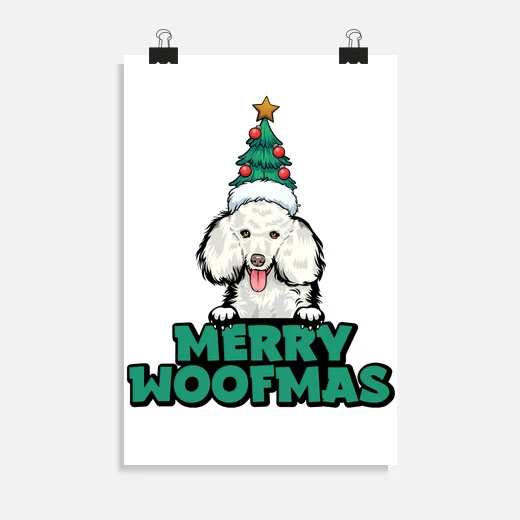Joyeux Woofmas Drôle Caniche Chien Noël – Image 5