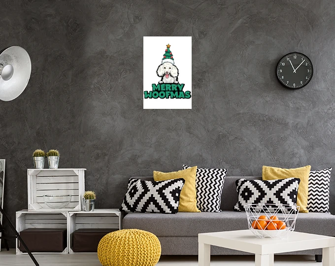 Joyeux Woofmas Drôle Caniche Chien Noël – Image 6