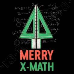 Joyeux X Math Géométrie Noël Jeu De Mot