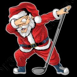 Le Père Noël De Golf Tamponnant