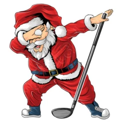 Le Père Noël De Golf Tamponnant
