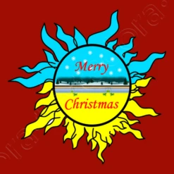 Le Soleil Et La Neige. Joyeux Noël