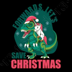 Licorne De Noël équitation T Rex