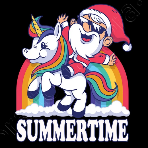 Licorne Père Noël Arc En Ciel Heure D39 – Image 10