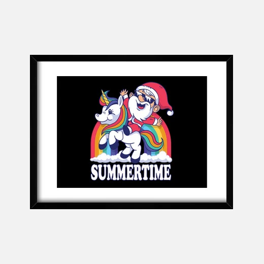 Licorne Père Noël Arc En Ciel Heure D39 – Image 8