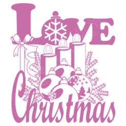 Love Love Centre De Noël En Rose