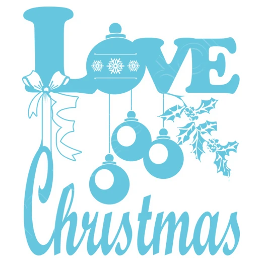 Love Love Décorations De Noël En Bleu