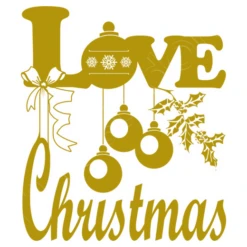 Love Love Décorations De Noël En Or