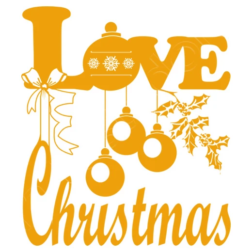 Love Love Décorations De Noël En Orange