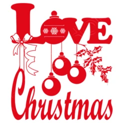 Love Love Décorations De Noël En Rouge