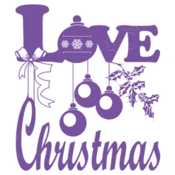 Love Love Décorations De Noël En Violet