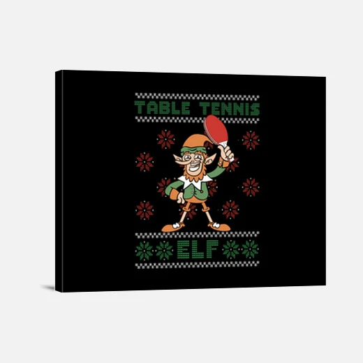 Lutin De Tennis De Table à Noël – Image 11