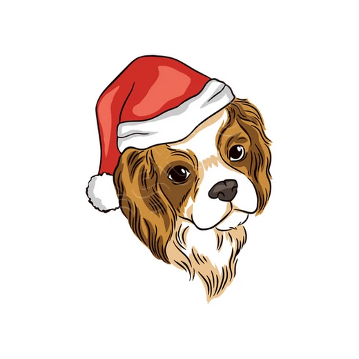 Mignon Chien Cavalier Noël