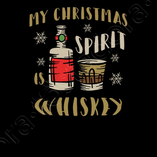 Mon Esprit De Noël Est Du Whisky – Image 4