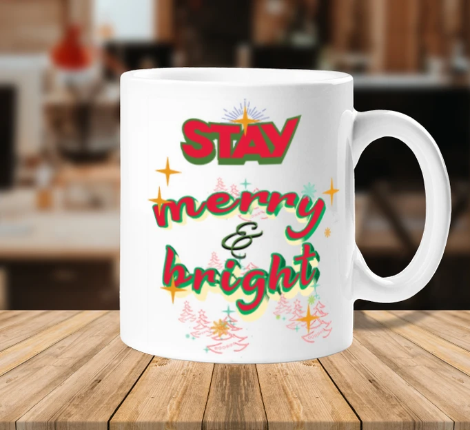 Noël Joyeux Lumineux Heureux étoiles Arbre De Noël – Image 2