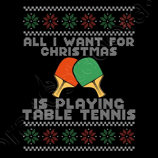 Pagaie De Tennis De Table De Noël – Image 10