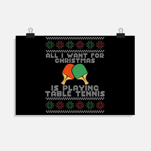 Pagaie De Tennis De Table De Noël – Image 11