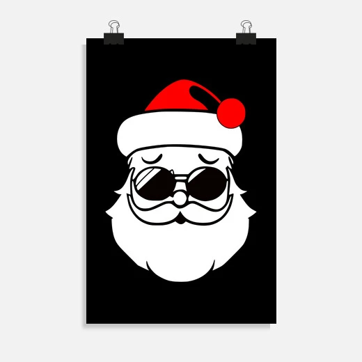 Père Noël Avec Des Lunettes De Soleil – Image 11