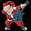 Père Noël Guitariste Guitare Santa