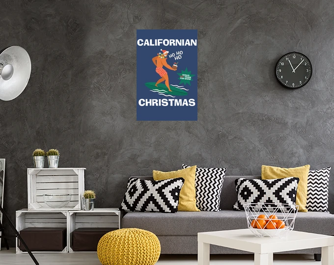 Père Noël Surfeur De Noël Californien – Image 9