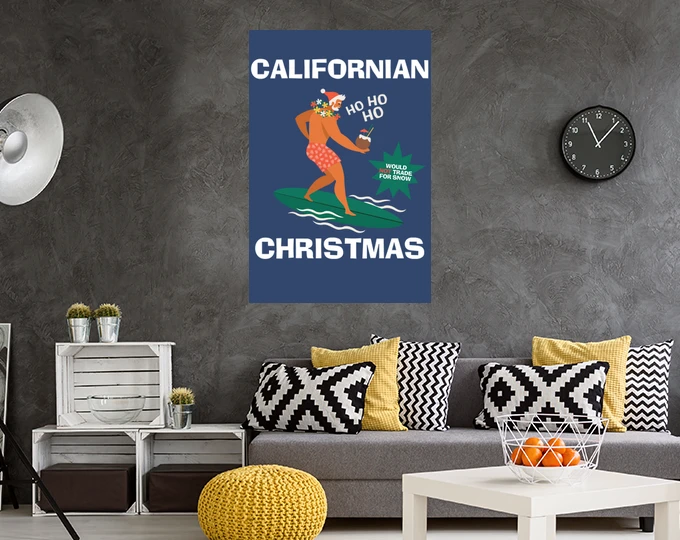 Père Noël Surfeur De Noël Californien – Image 12